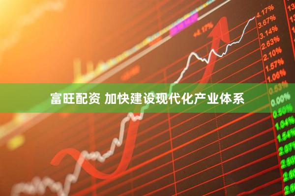 富旺配资 加快建设现代化产业体系