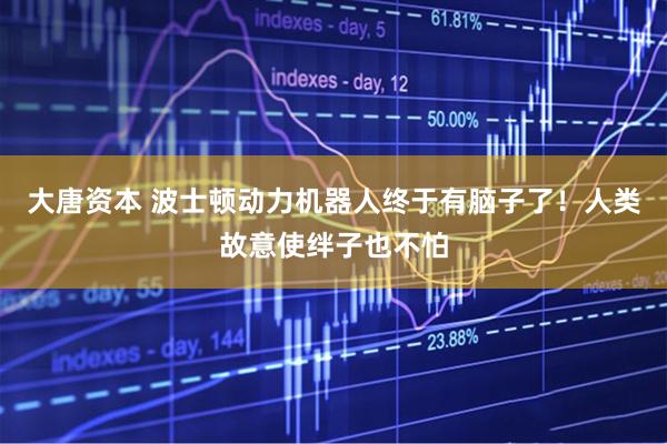 大唐资本 波士顿动力机器人终于有脑子了！人类故意使绊子也不怕