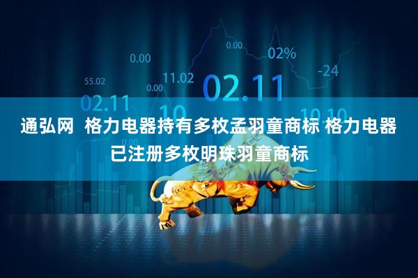 通弘网  格力电器持有多枚孟羽童商标 格力电器已注册多枚明珠羽童商标